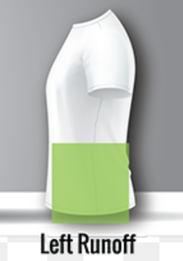 Left run-off design