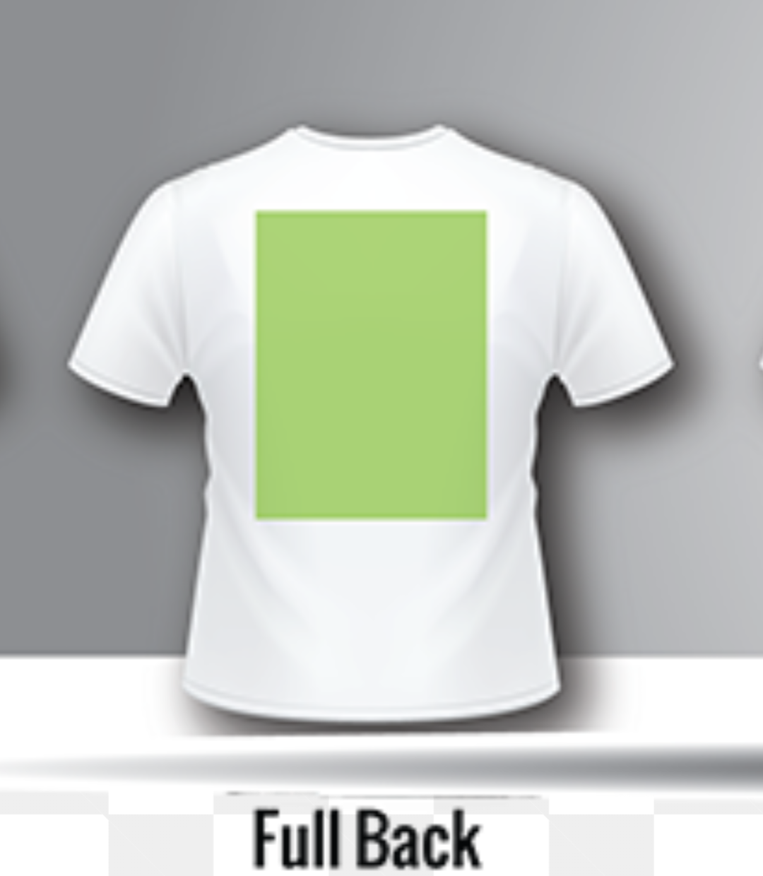 Full back design (for sizes bigger than 9.5''x 9.5'' contact us)