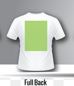Full back design (for sizes bigger than 9.5''x 9.5'' contact us)