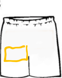 Right horizontal design(thigh)